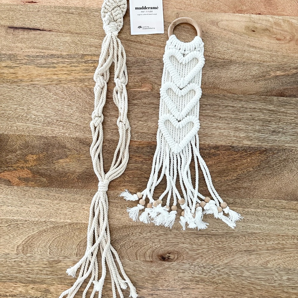 | macrame hat & decor hanger bundle | - Picture 9 of 9